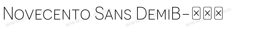 Novecento Sans DemiB字体转换